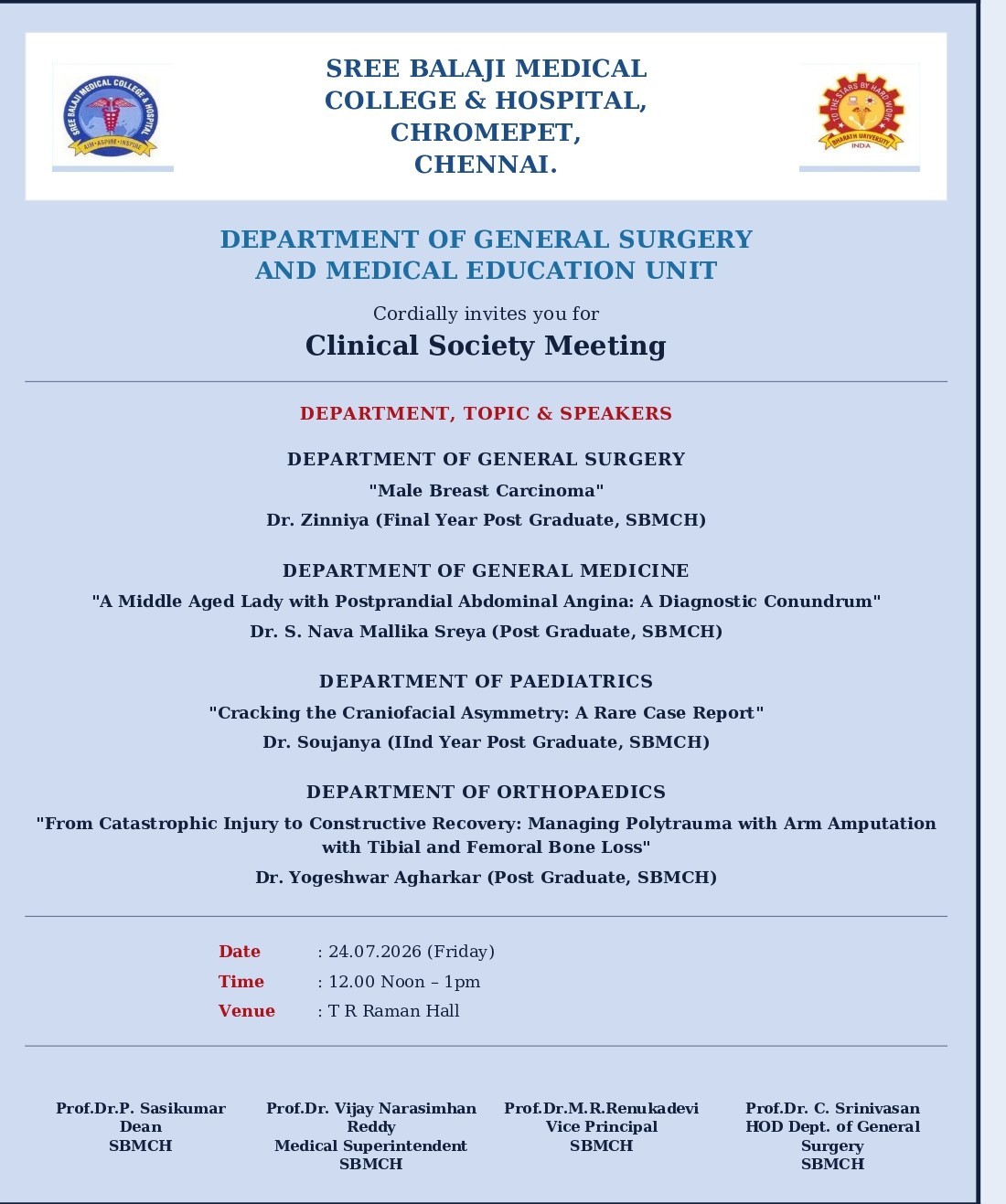 Clinical Society Meeting