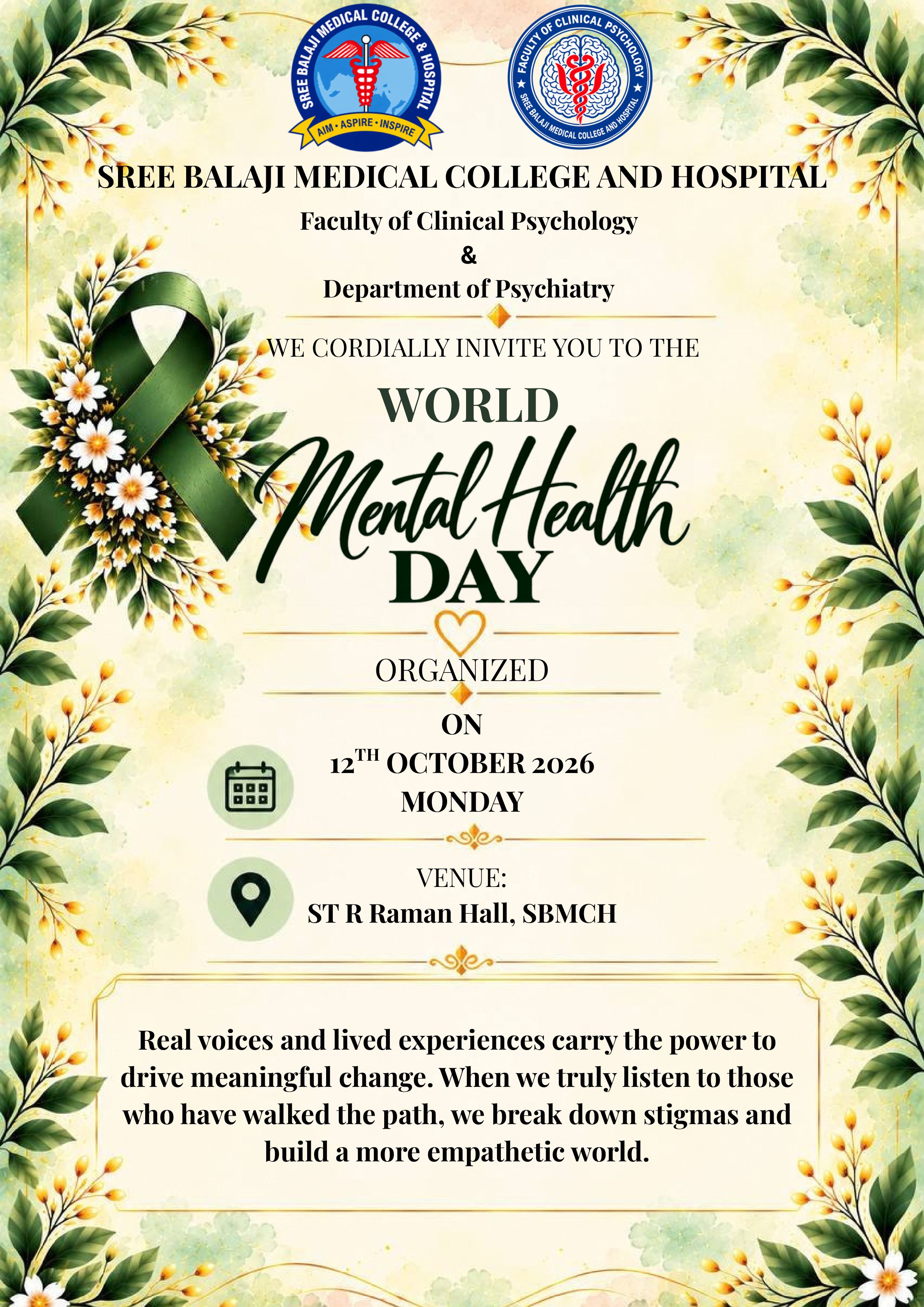 World Mental Health Day